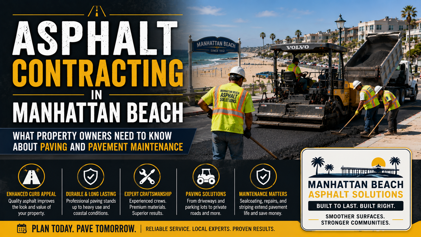 Asphalt Contracting in Manhattan Beach: What Property Owners Need to Know About Paving and Pavement Maintenance